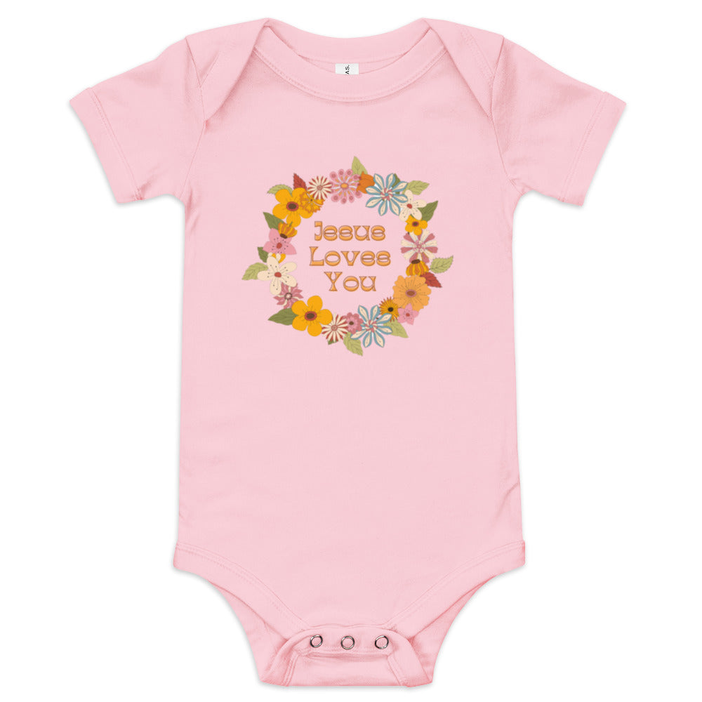 Jesus Baby short sleeve one piece