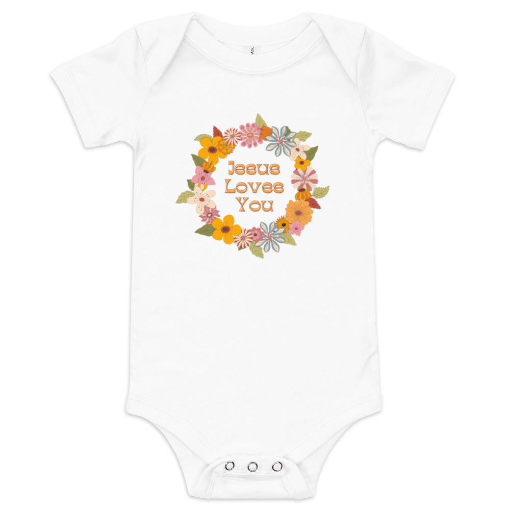 Jesus Baby short sleeve one piece