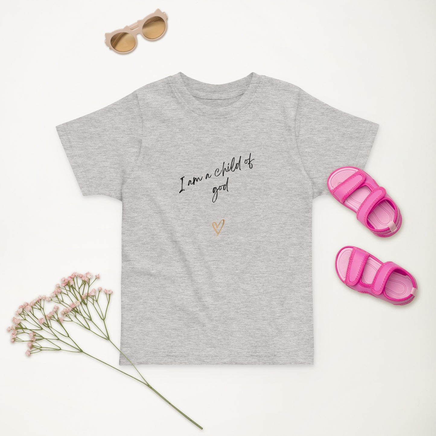 I am a child of God Toddler jersey t-shirt