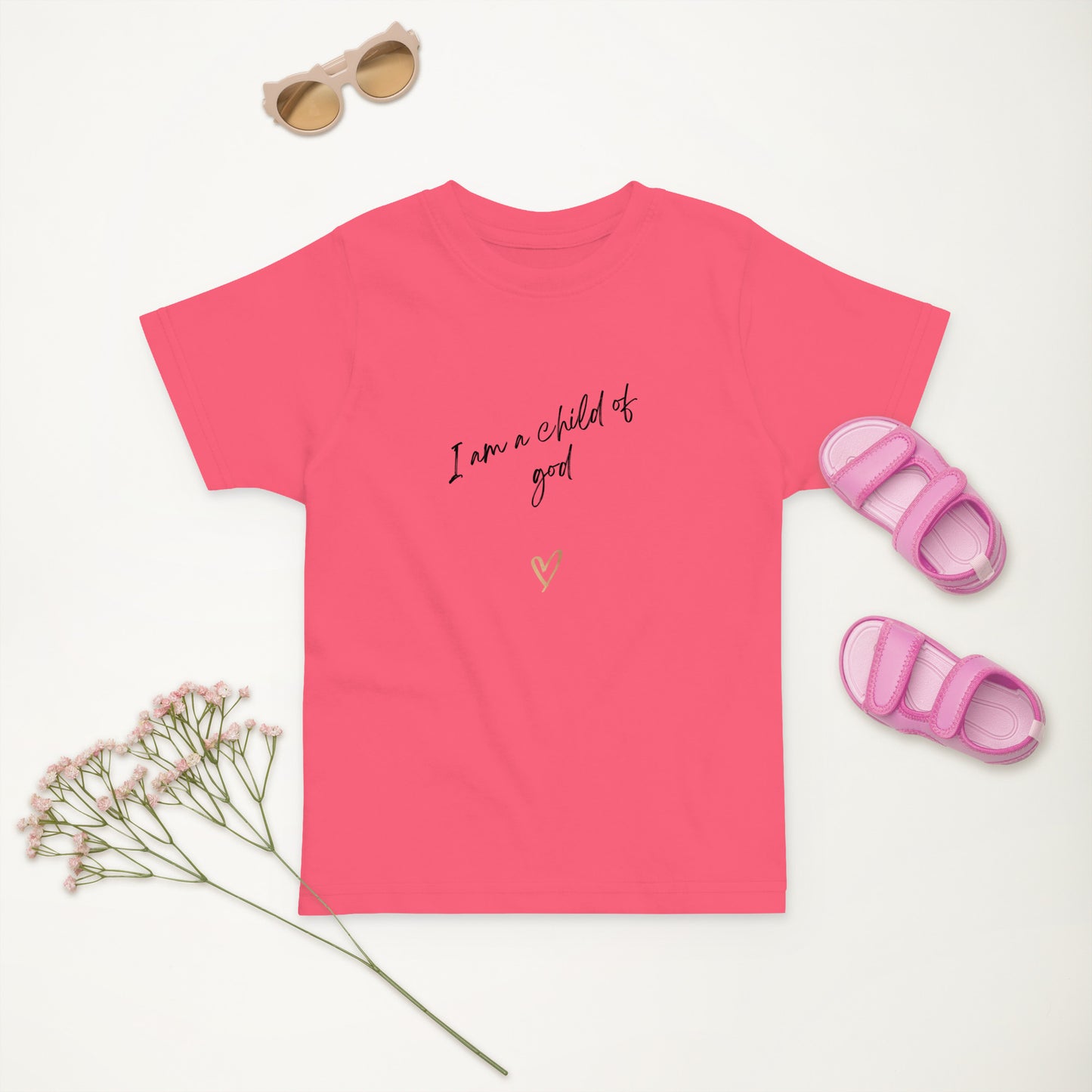 I am a child of God Toddler jersey t-shirt