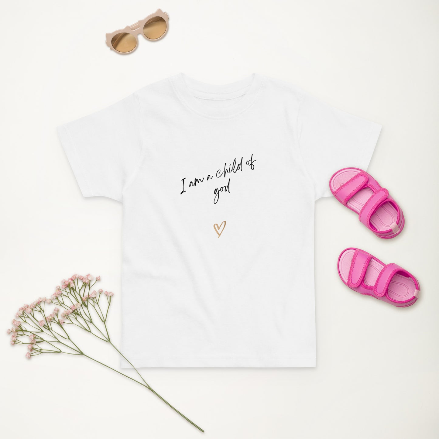 I am a child of God Toddler jersey t-shirt