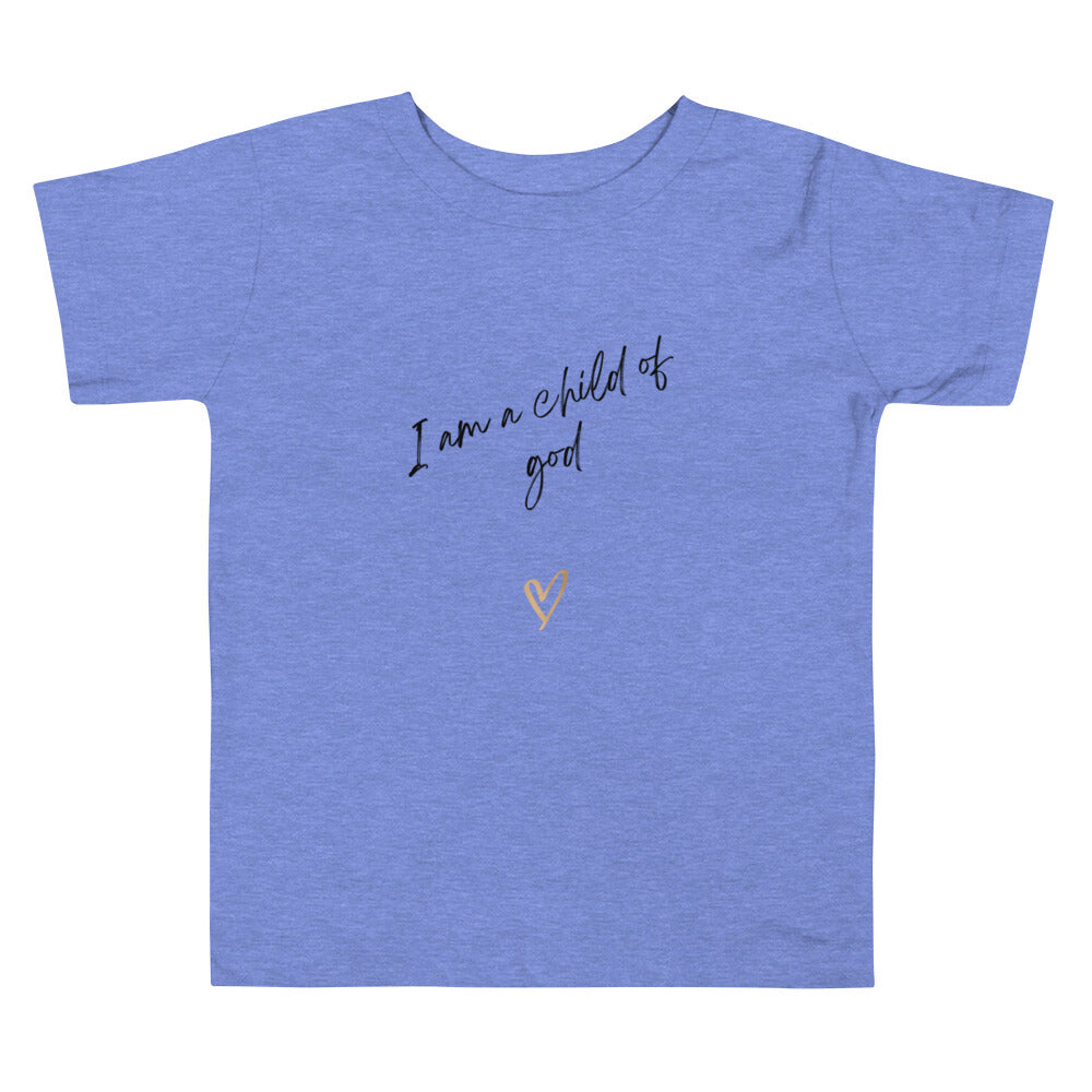 I am a child of God Toddler Short Sleeve Tee