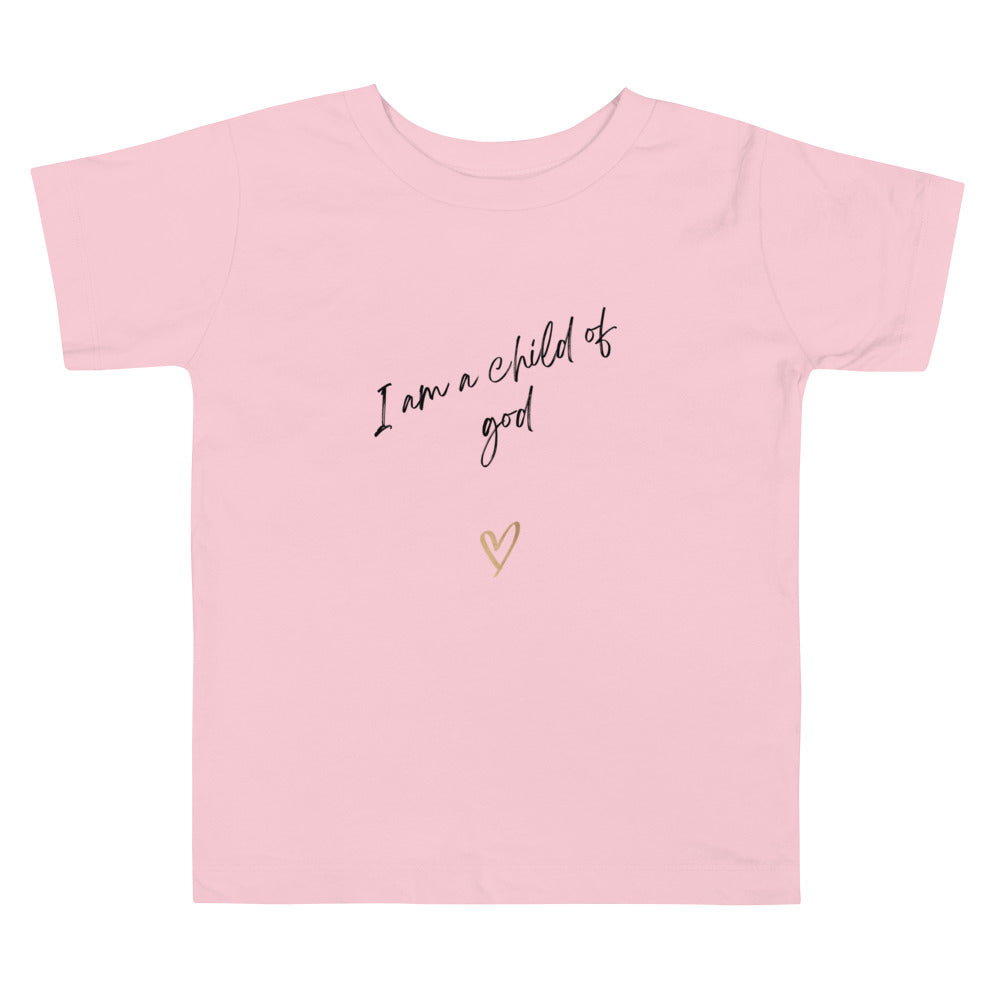 I am a child of God Toddler Short Sleeve Tee