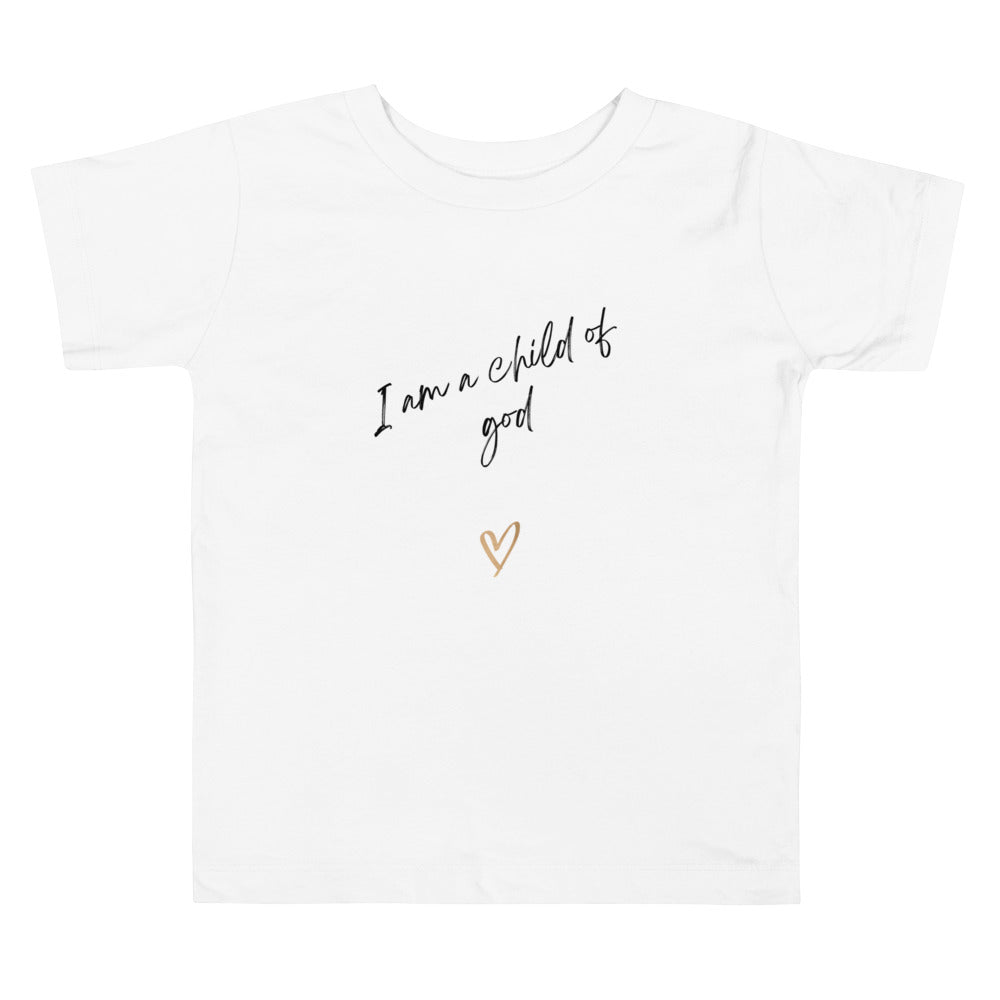 I am a child of God Toddler Short Sleeve Tee