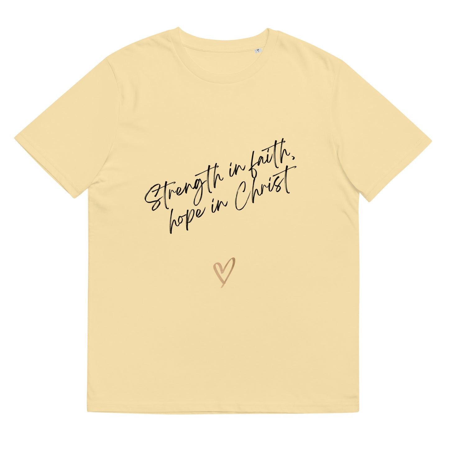 Strength in Faith Unisex organic cotton t-shirt
