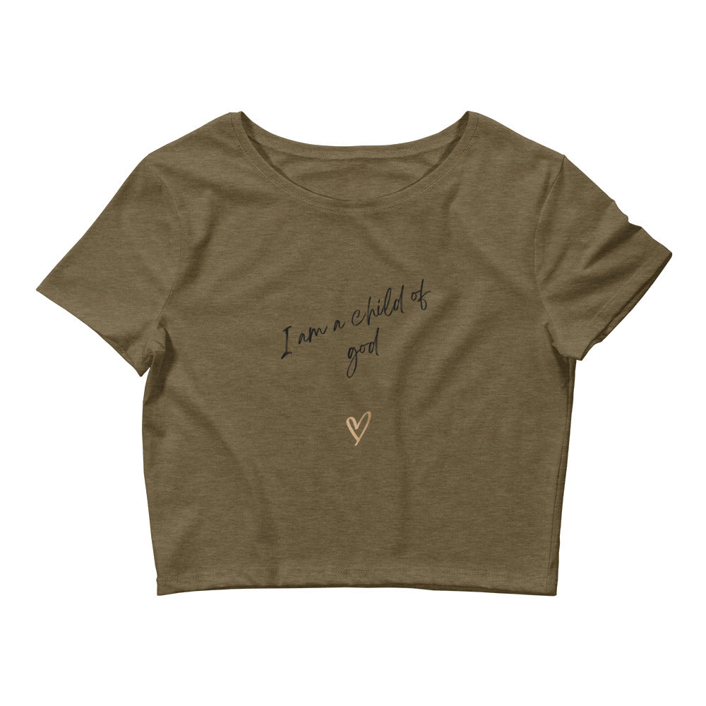 I am a child of God Women’s Crop Tee