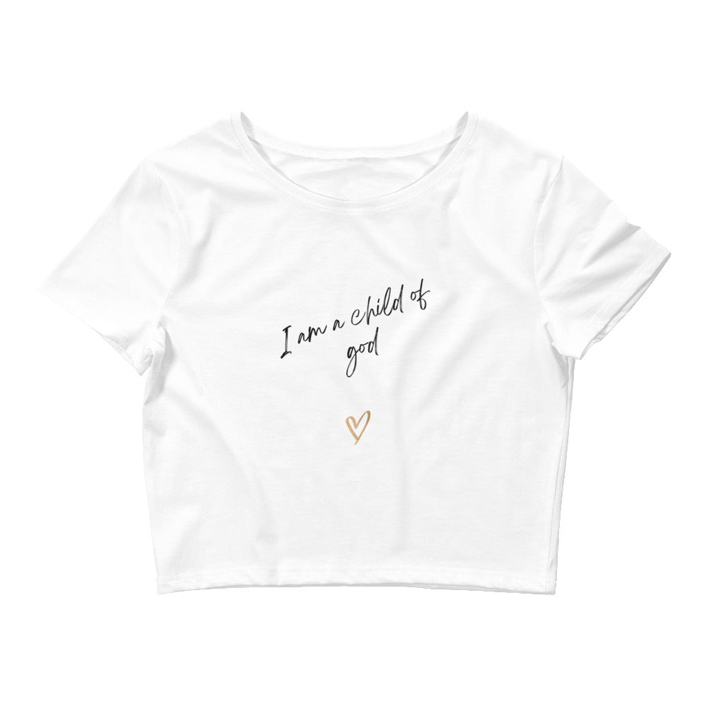 I am a child of God Women’s Crop Tee