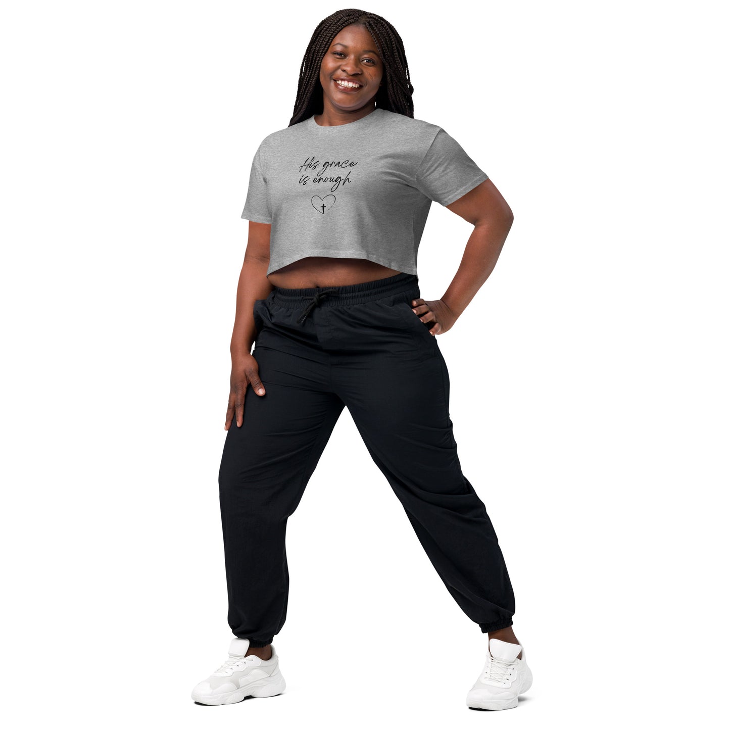 His Grace is Enough Women’s crop top