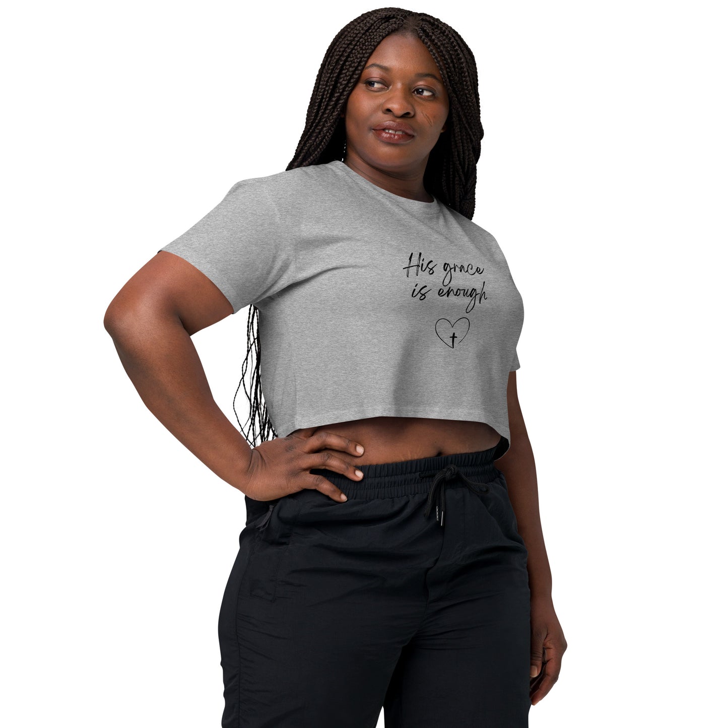 His Grace is Enough Women’s crop top