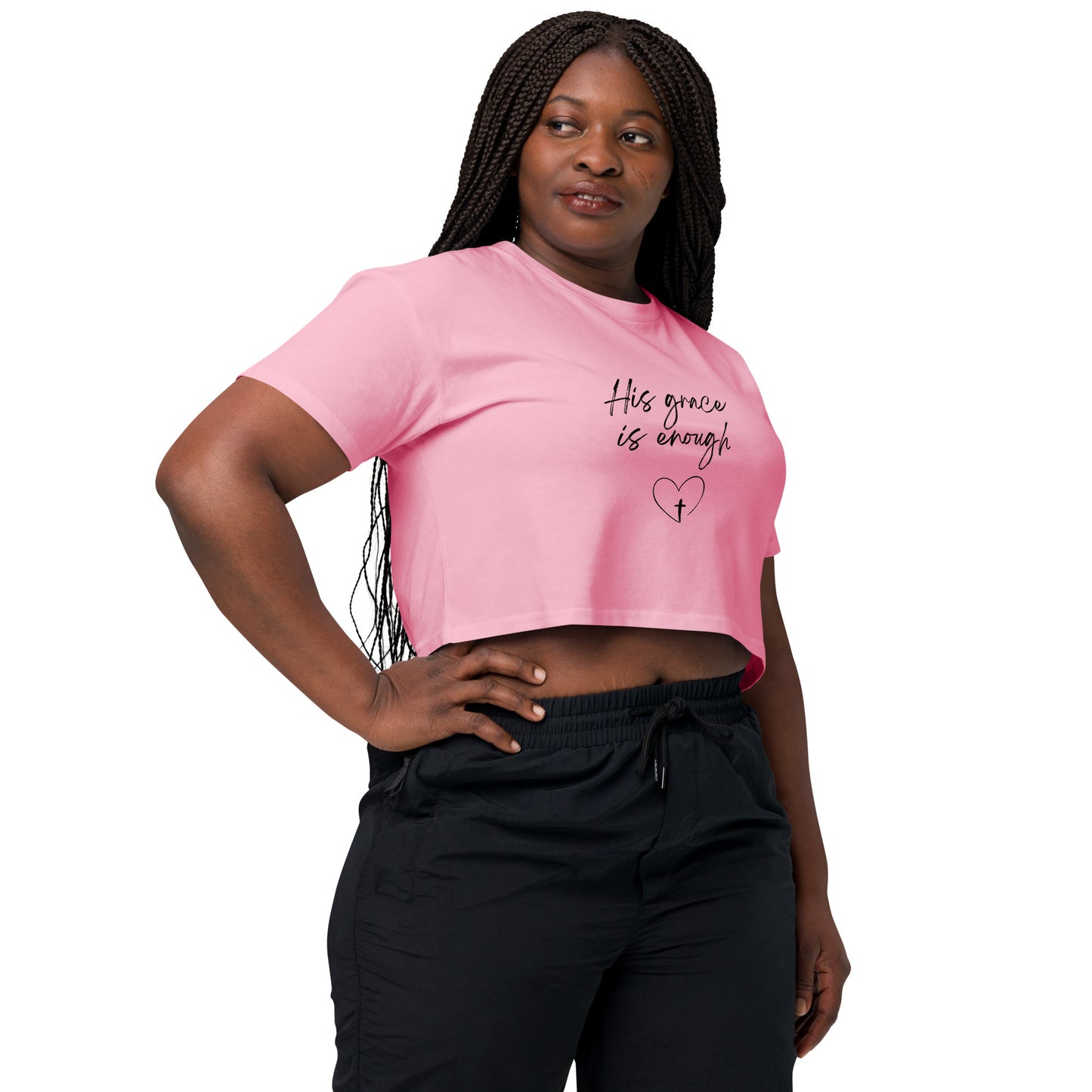 His Grace is Enough Women’s crop top