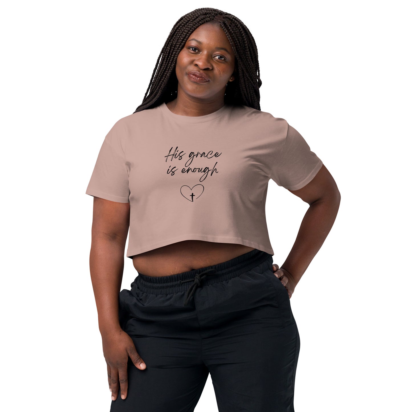 His Grace is Enough Women’s crop top
