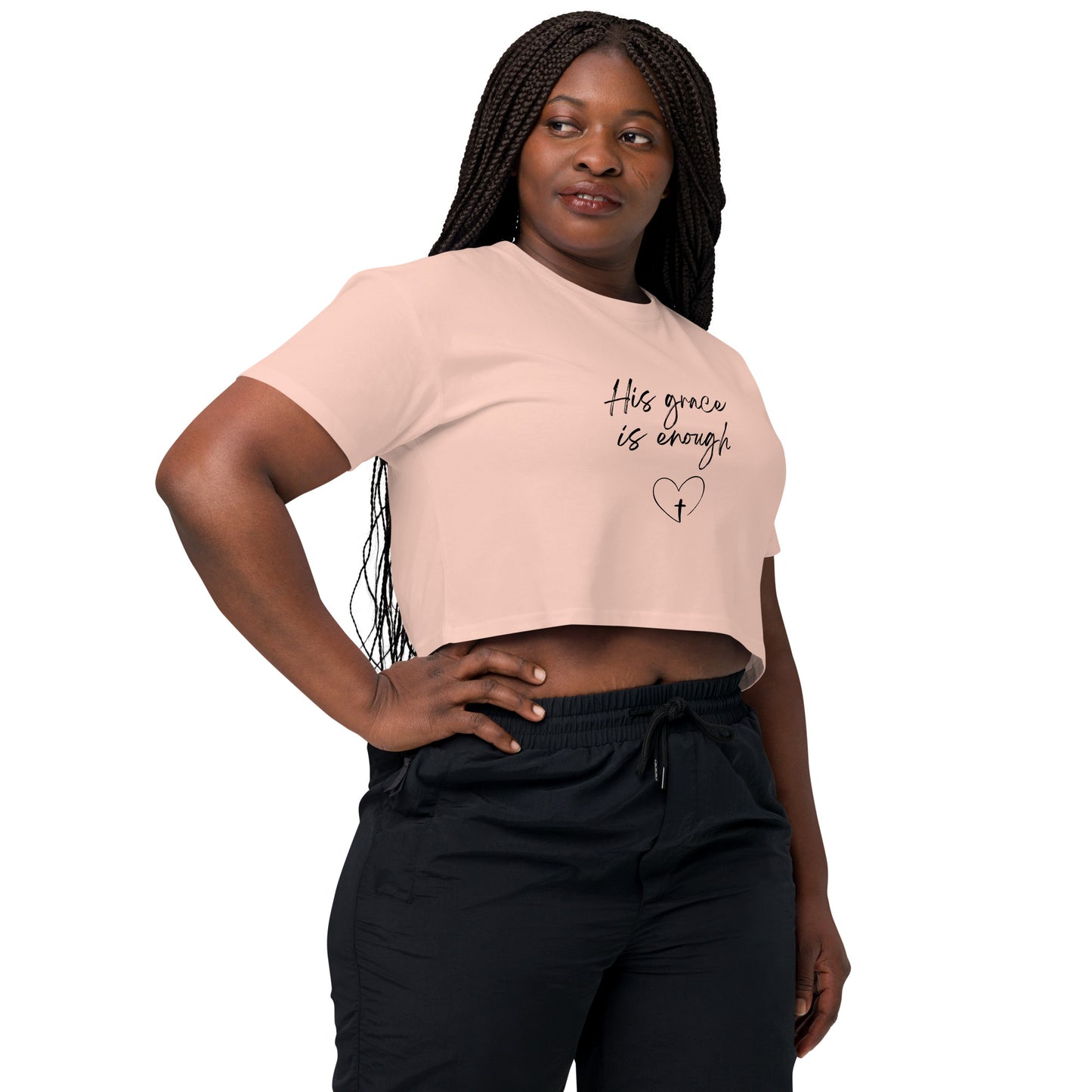 His Grace is Enough Women’s crop top