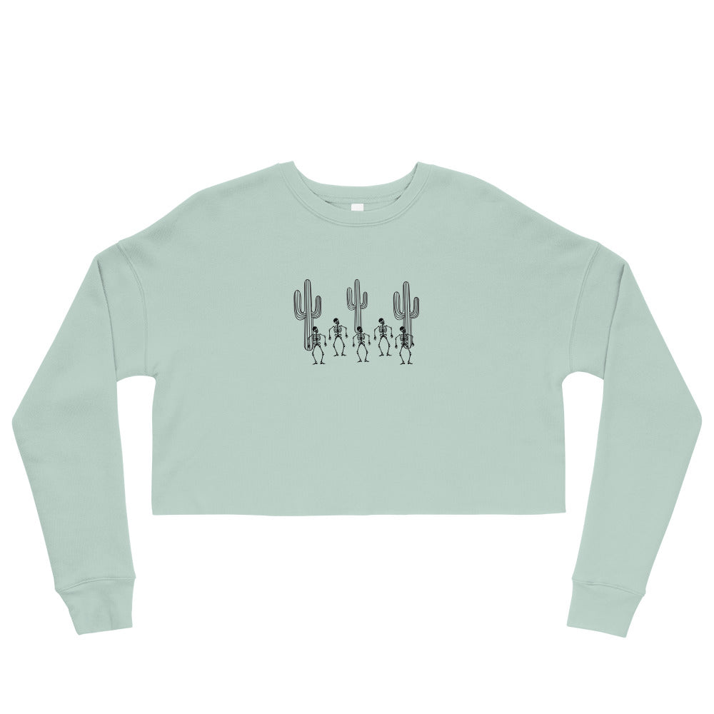 Desert Skeleton Crop Sweatshirt
