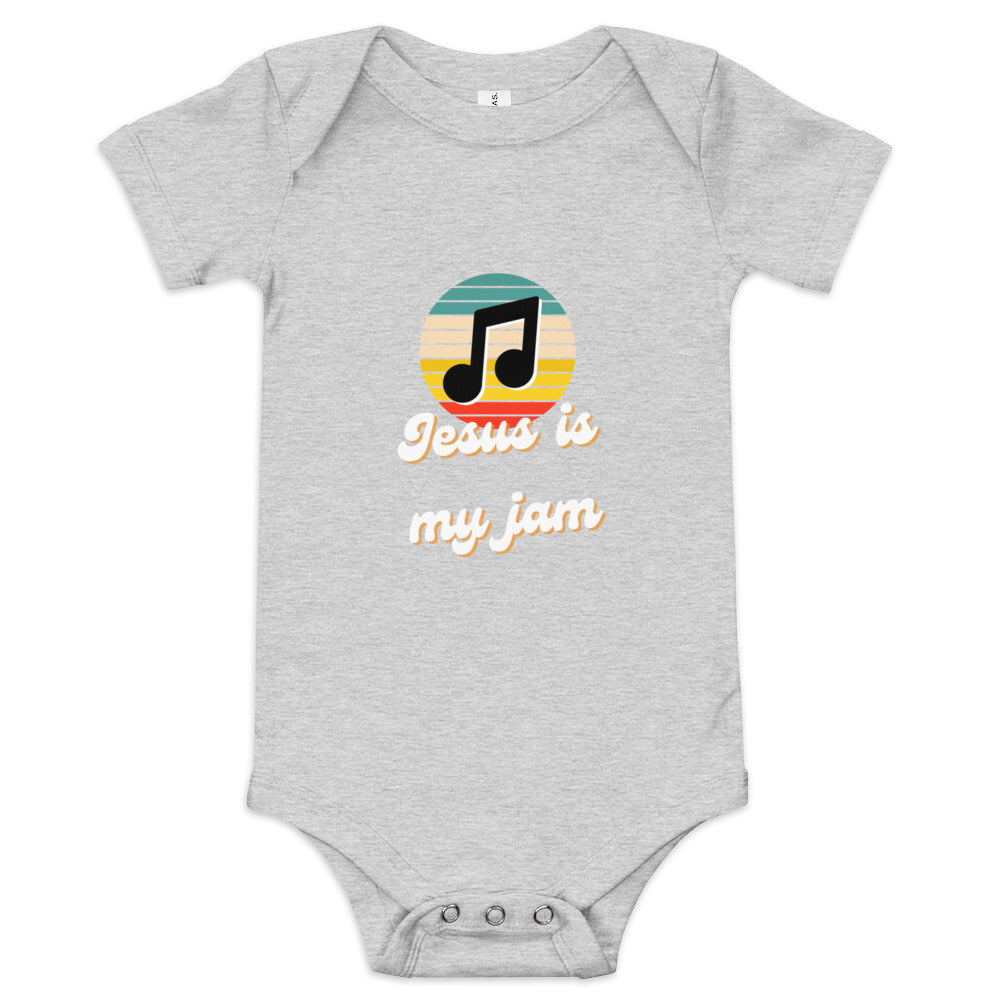 Jesus is my Jam Baby short sleeve one piece