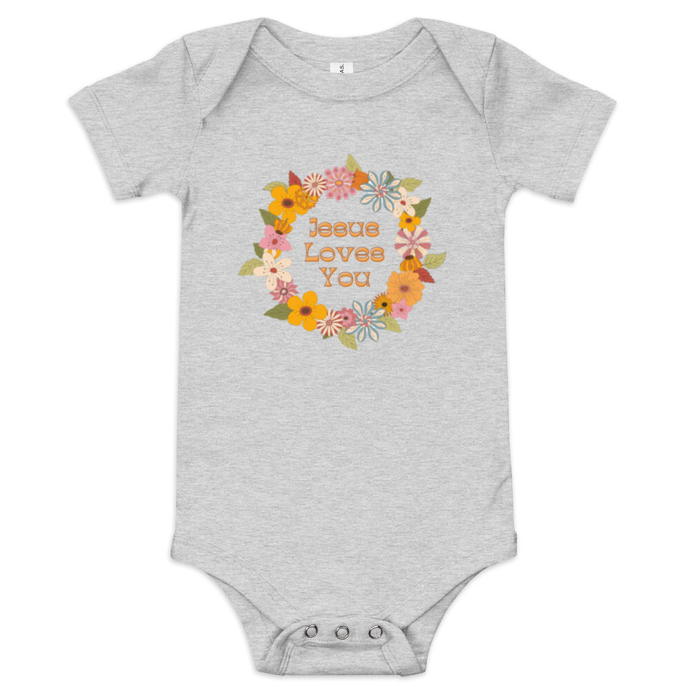 Jesus Baby short sleeve one piece