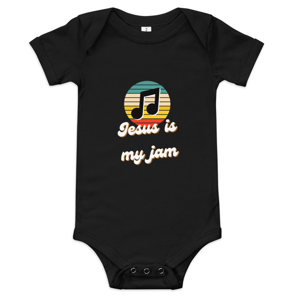 Jesus is my Jam Baby short sleeve one piece