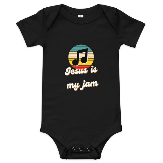 Jesus is my Jam Baby short sleeve one piece