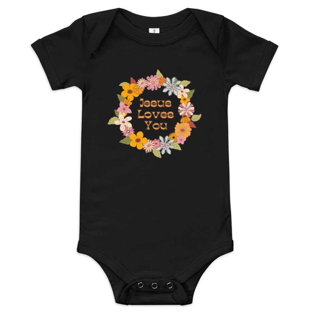 Jesus Baby short sleeve one piece
