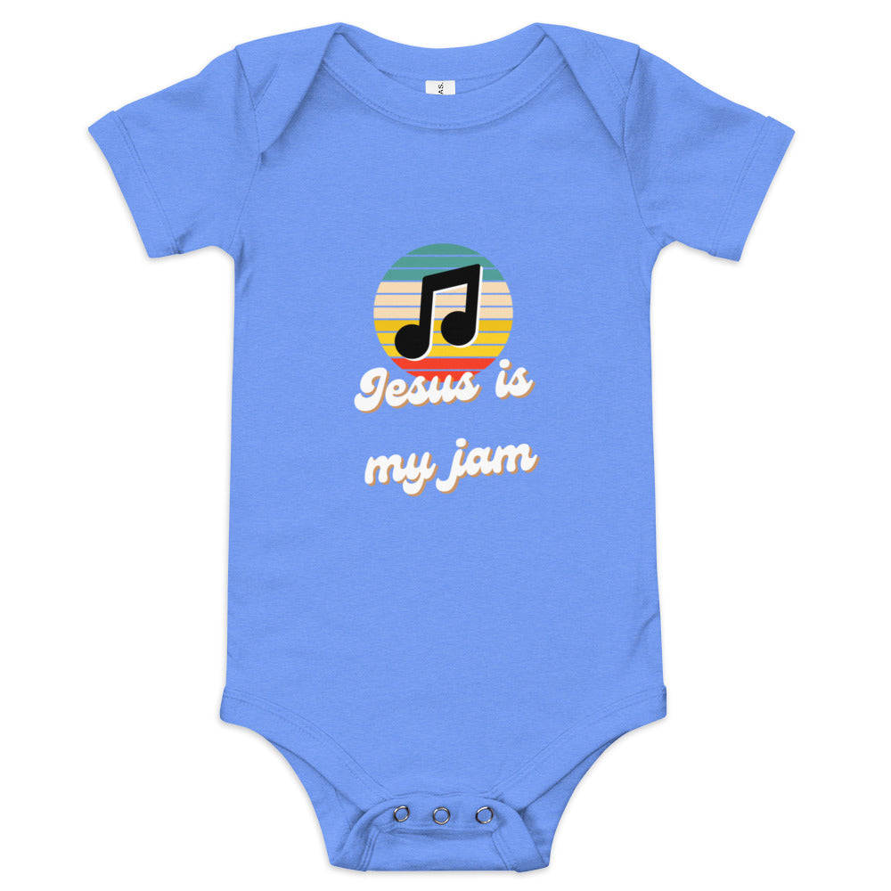 Jesus is my Jam Baby short sleeve one piece
