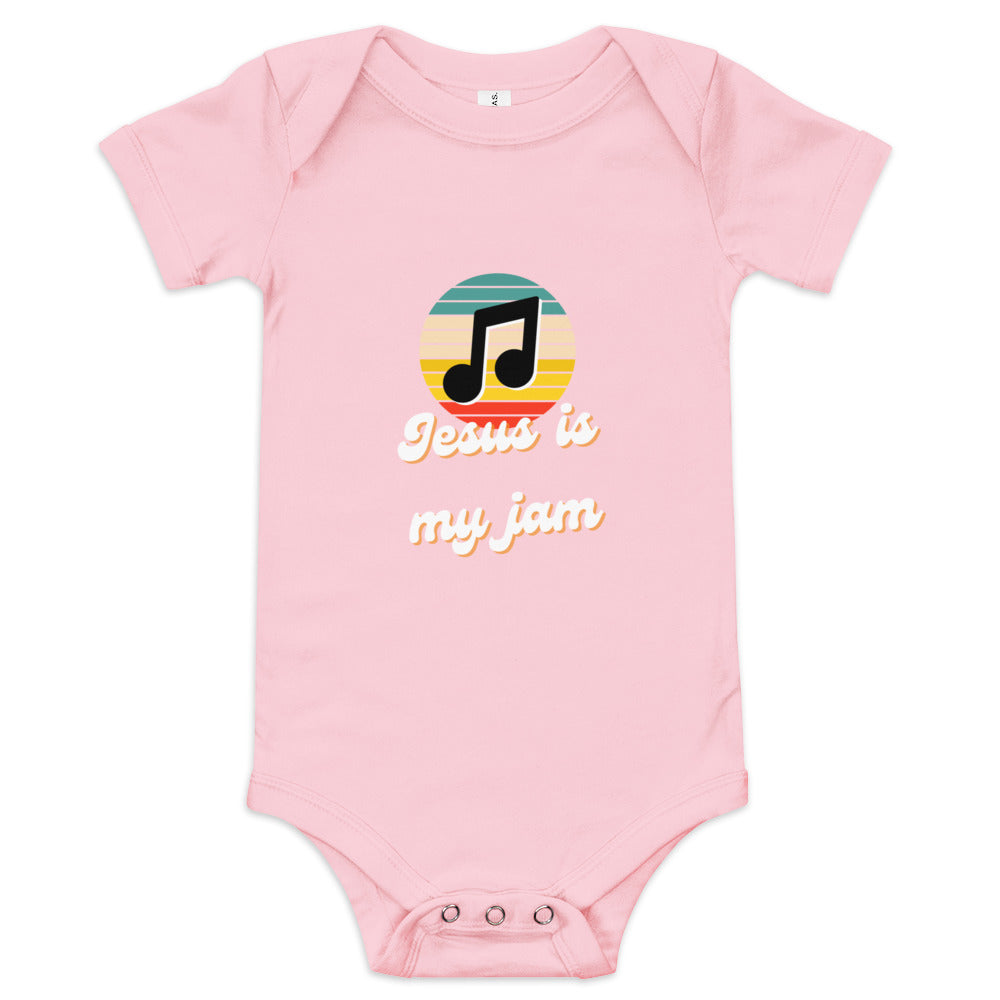 Jesus is my Jam Baby short sleeve one piece