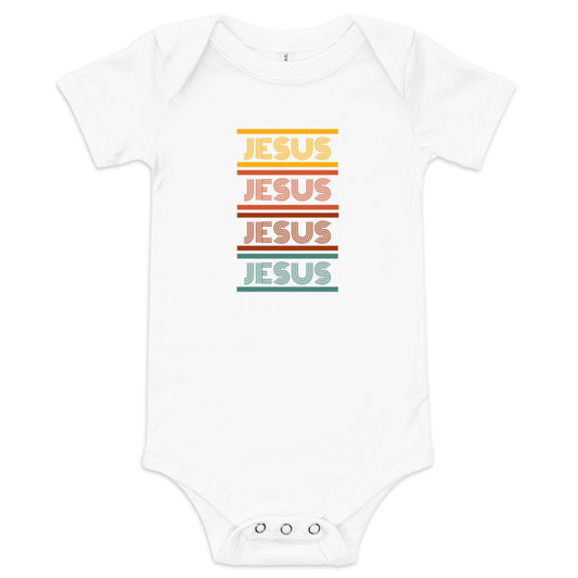 Jesus Baby short sleeve one piece