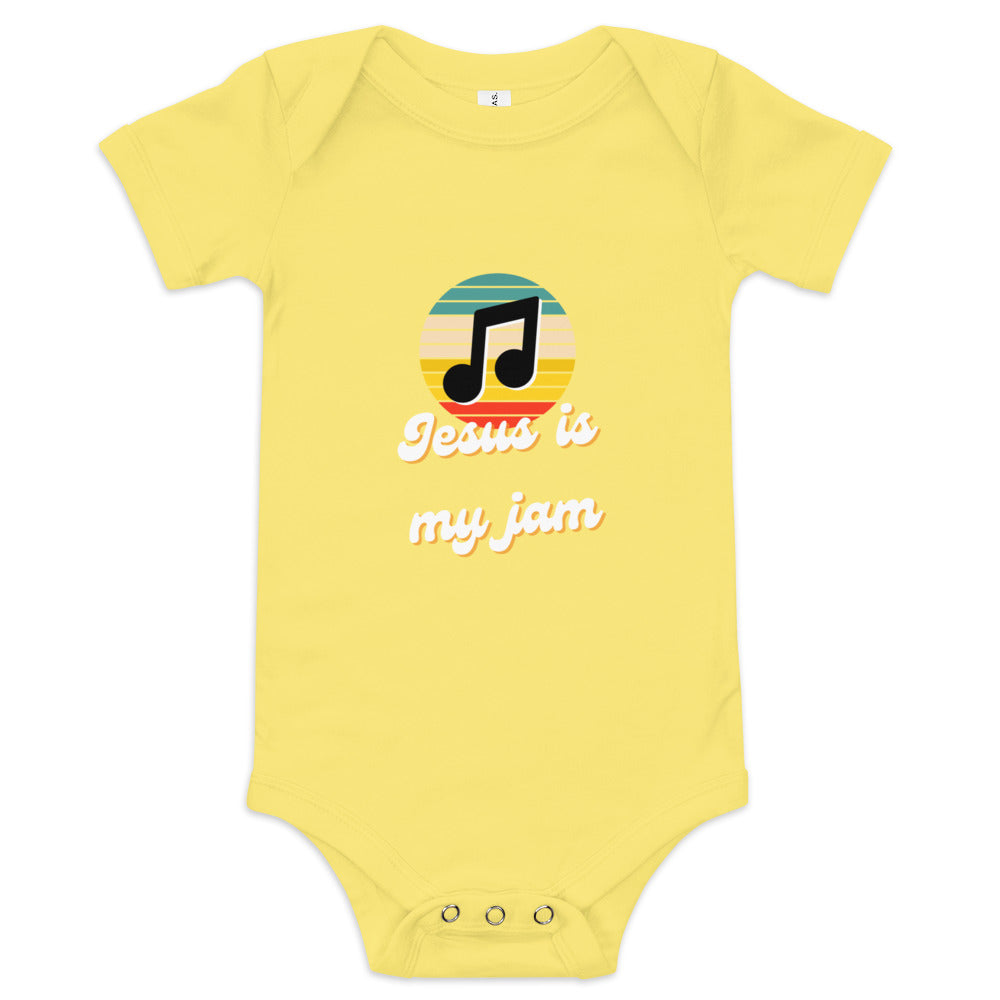 Jesus is my Jam Baby short sleeve one piece