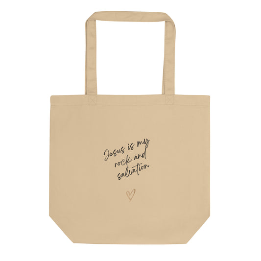 Jesus is my rock Eco Tote Bag