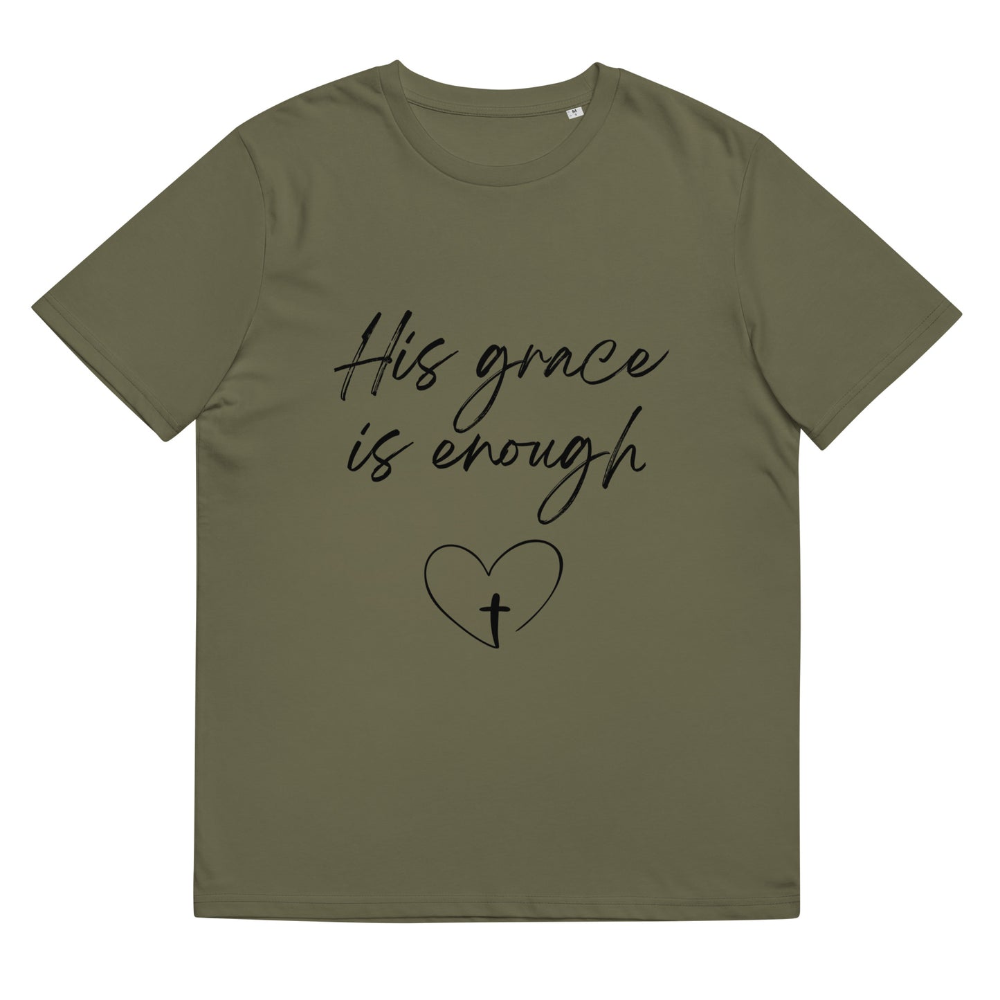 His Grace is Enough Unisex organic cotton t-shirt