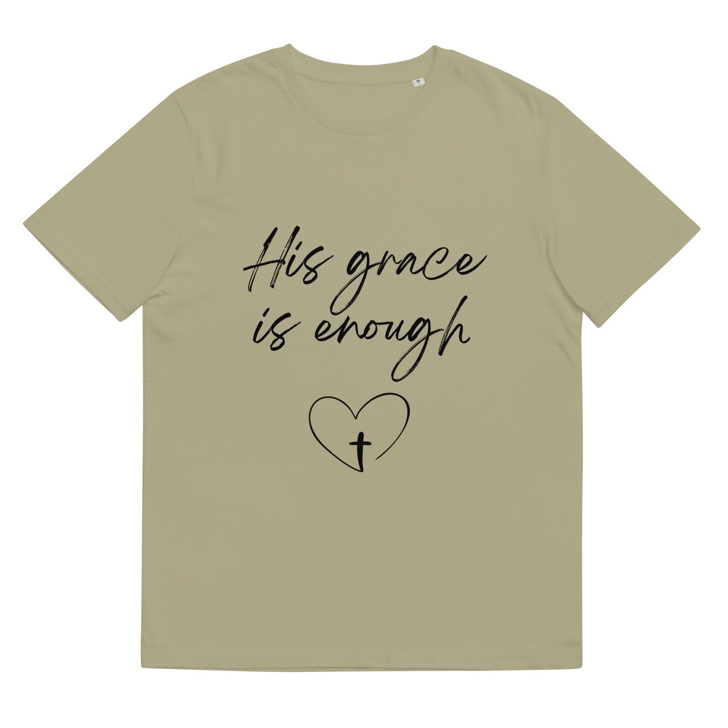 His Grace is Enough Unisex organic cotton t-shirt