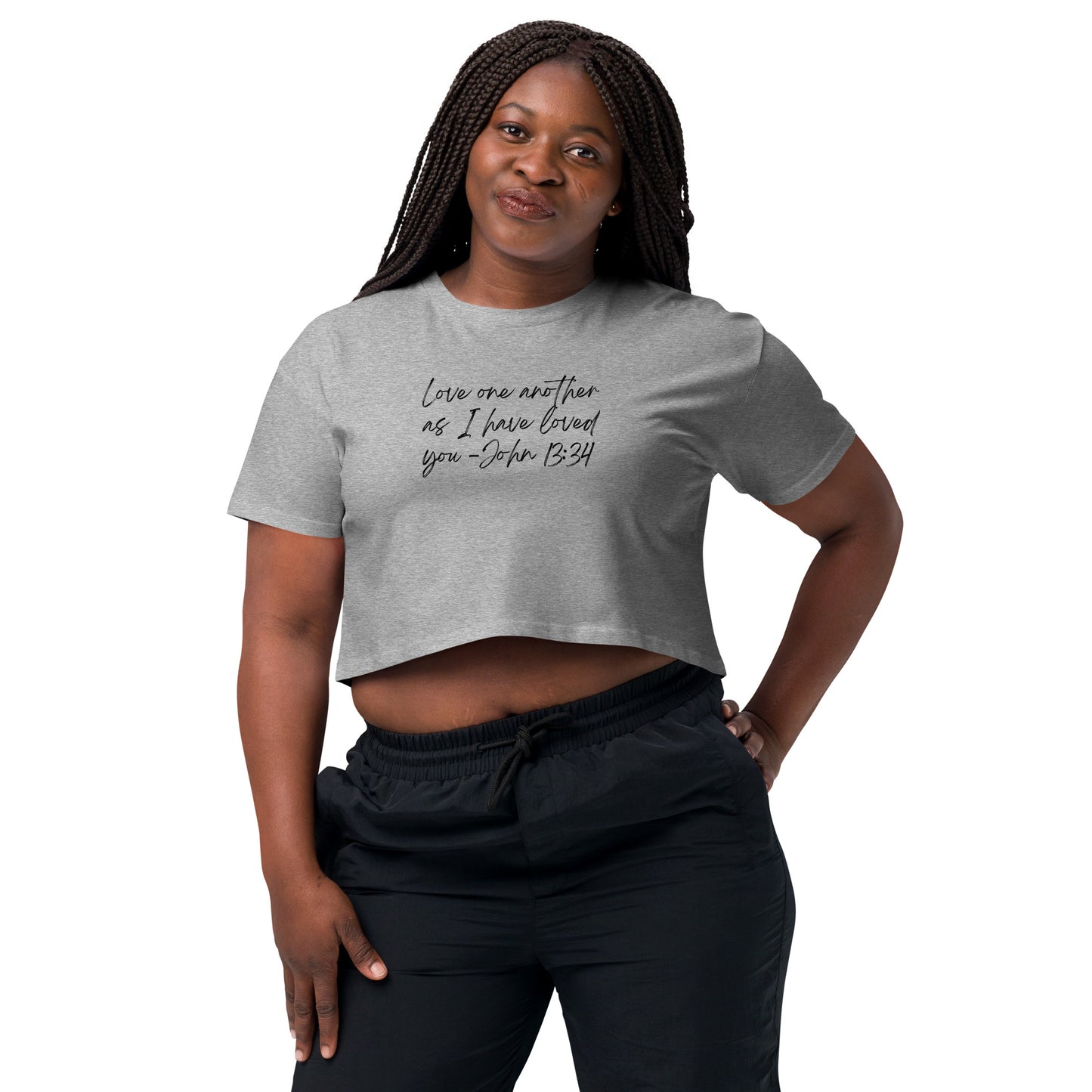 Love one another Women’s crop top