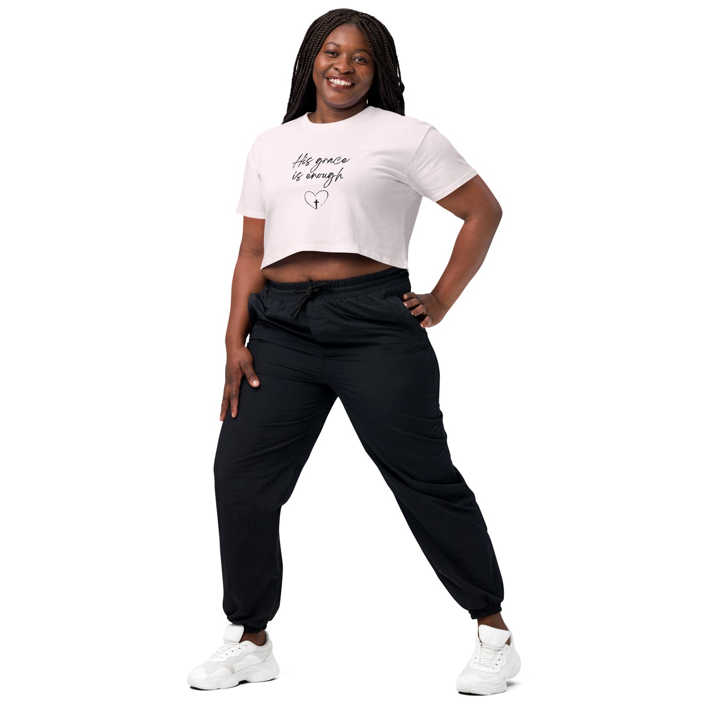 His Grace is Enough Women’s crop top