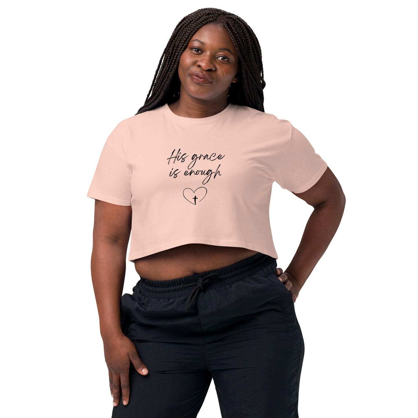 His Grace is Enough Women’s crop top