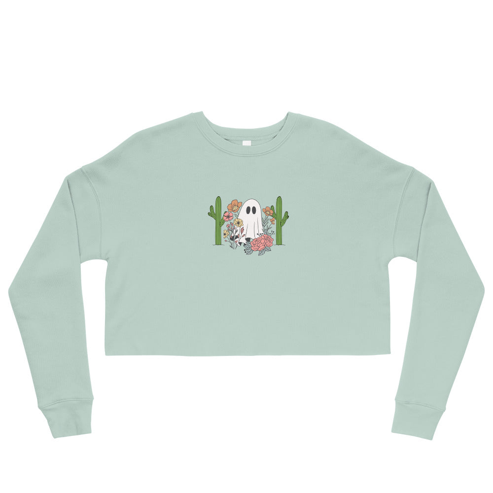 Harvest flowers Crop Sweatshirt