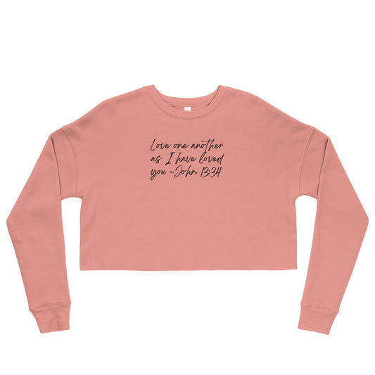 Love one another Crop Sweatshirt