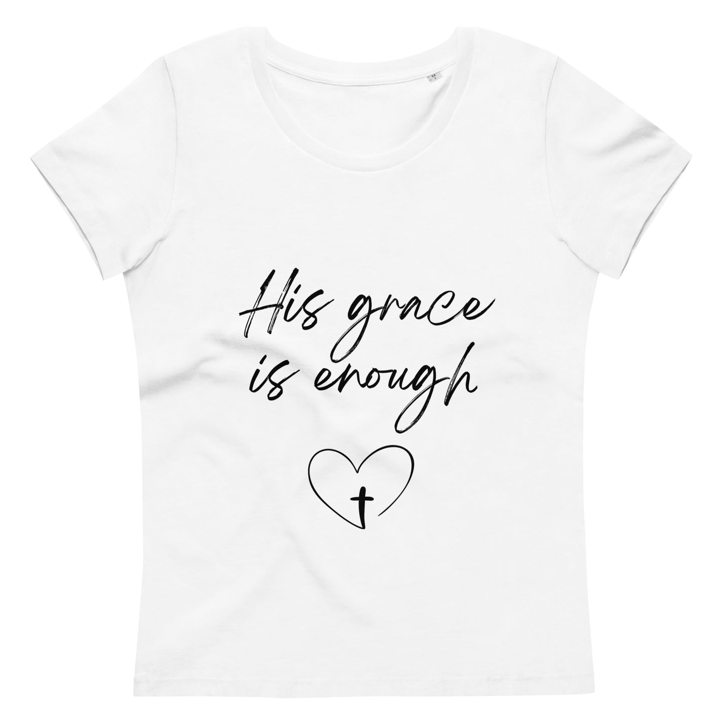 His Grace is Enough Women's fitted eco tee